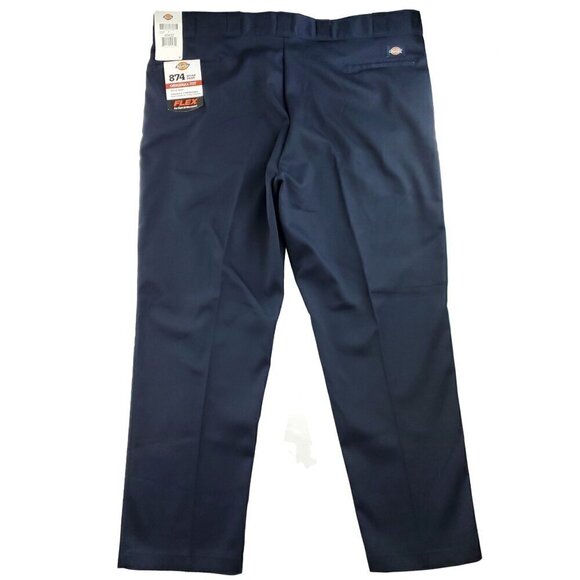 Dickies 874 Work Pants Flex Original Fit Navy Blue Men's 46x32 NWT - Picture 10 of 11